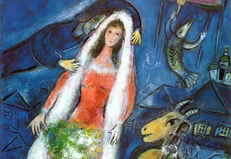 Marc-Chagall-La-Mariée-